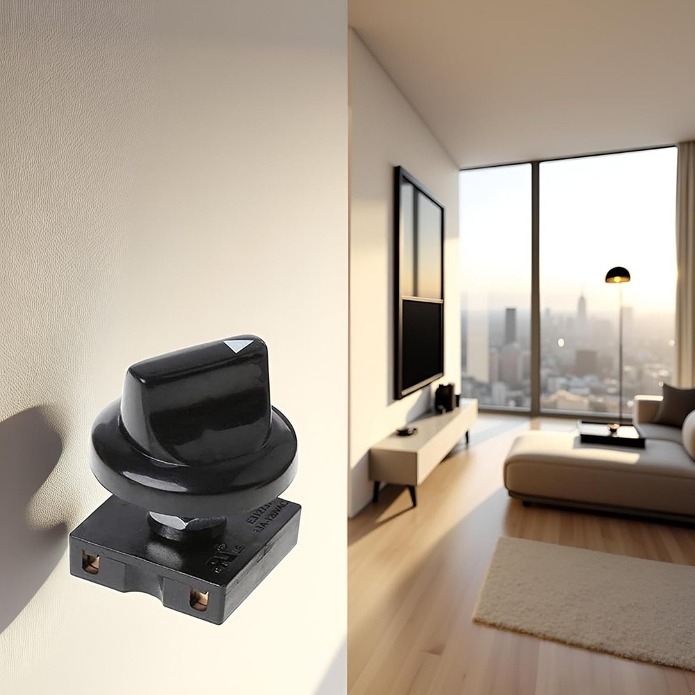 Durable 3-Speed Ceiling Fan Rotary Switch for Professional Wall Installation