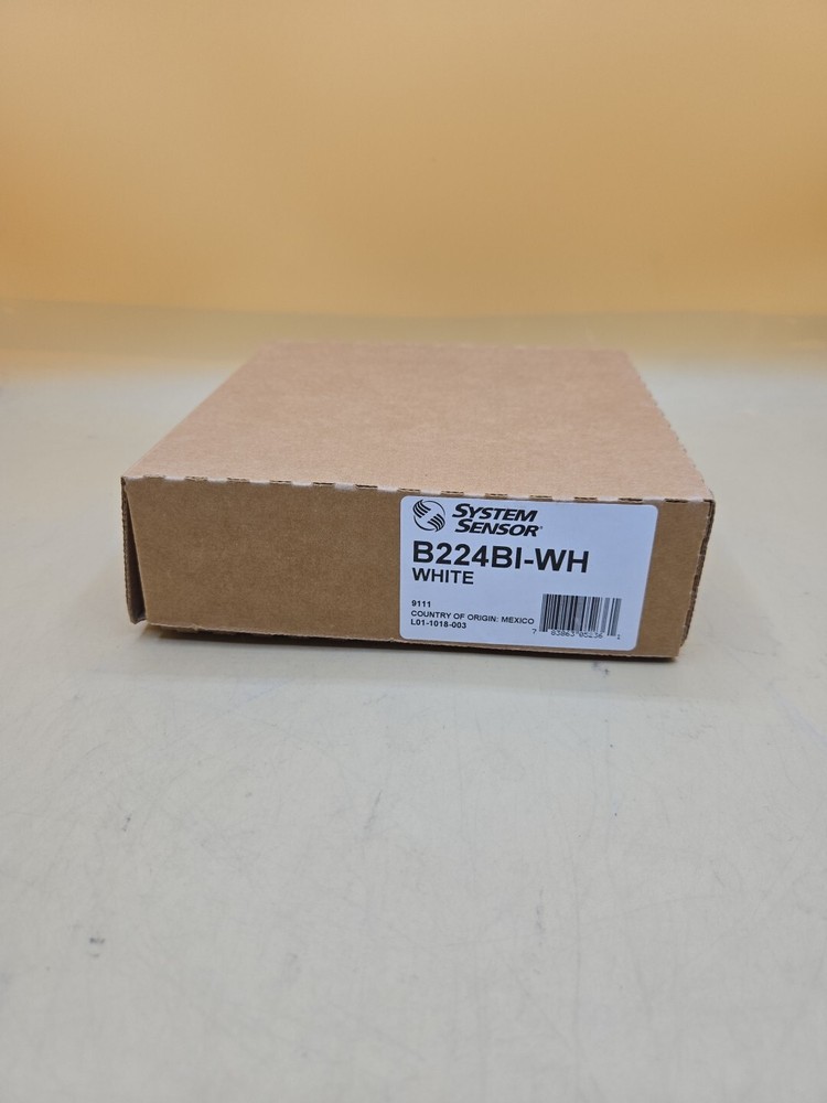 System Sensor B224BI-WH Base White New
