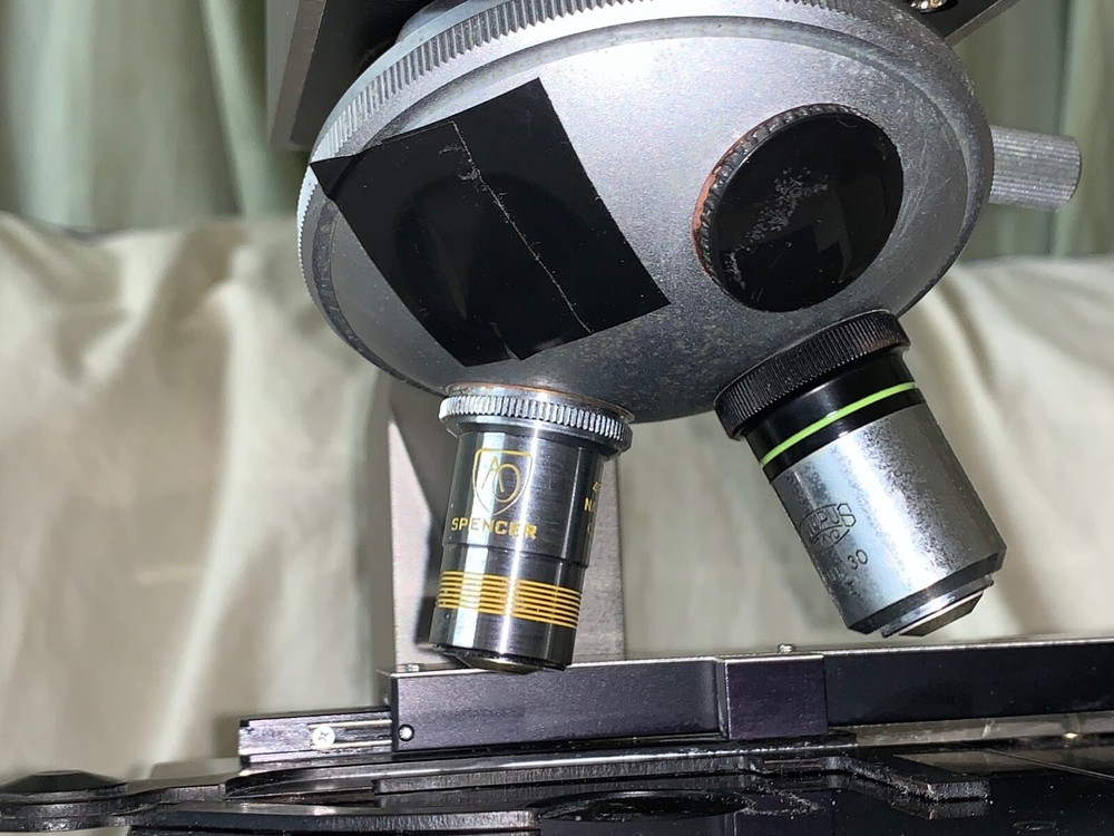 Olympus CH Series Monocular Microscope w/ 2 objective lenses