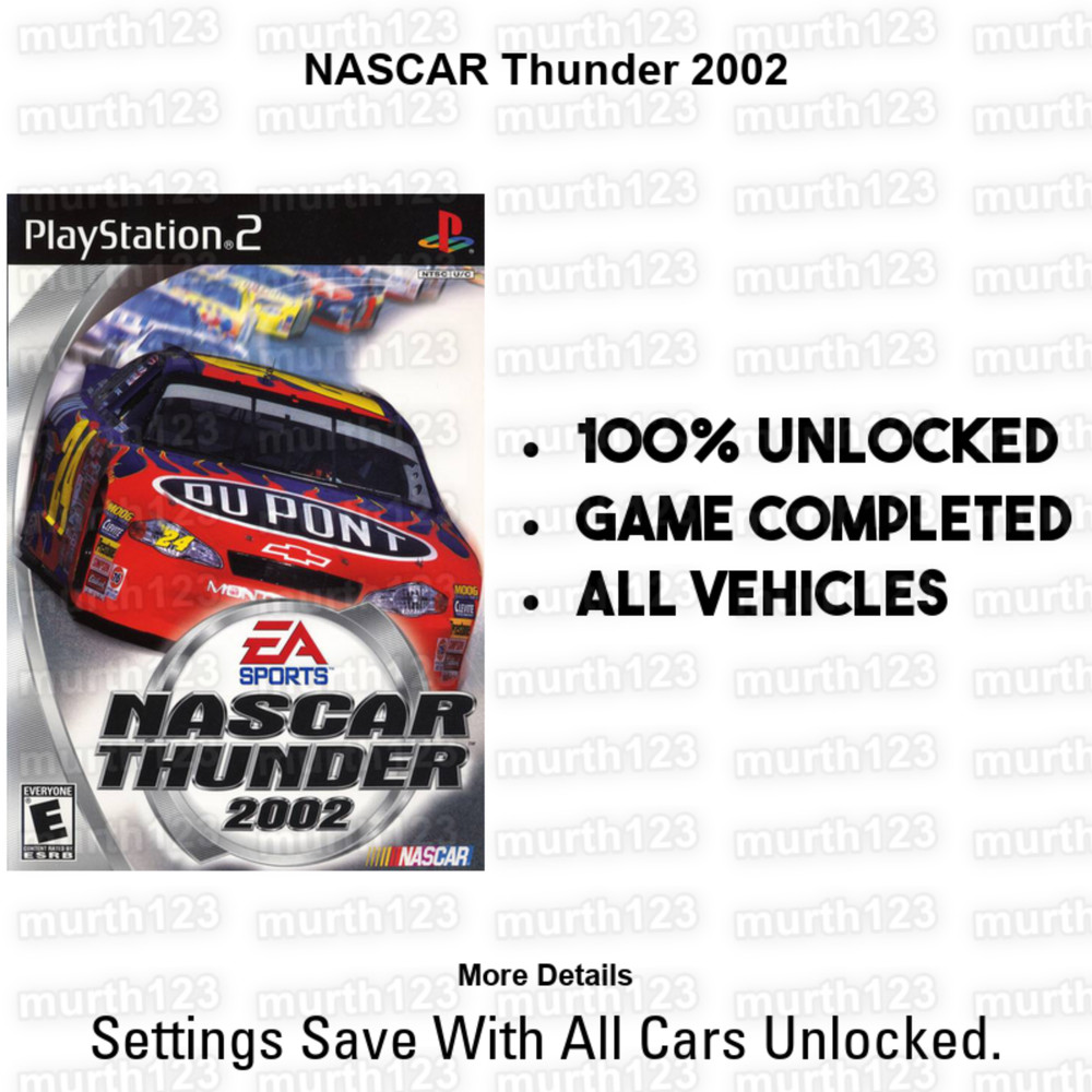 NASCAR Racing PS2 Save Files