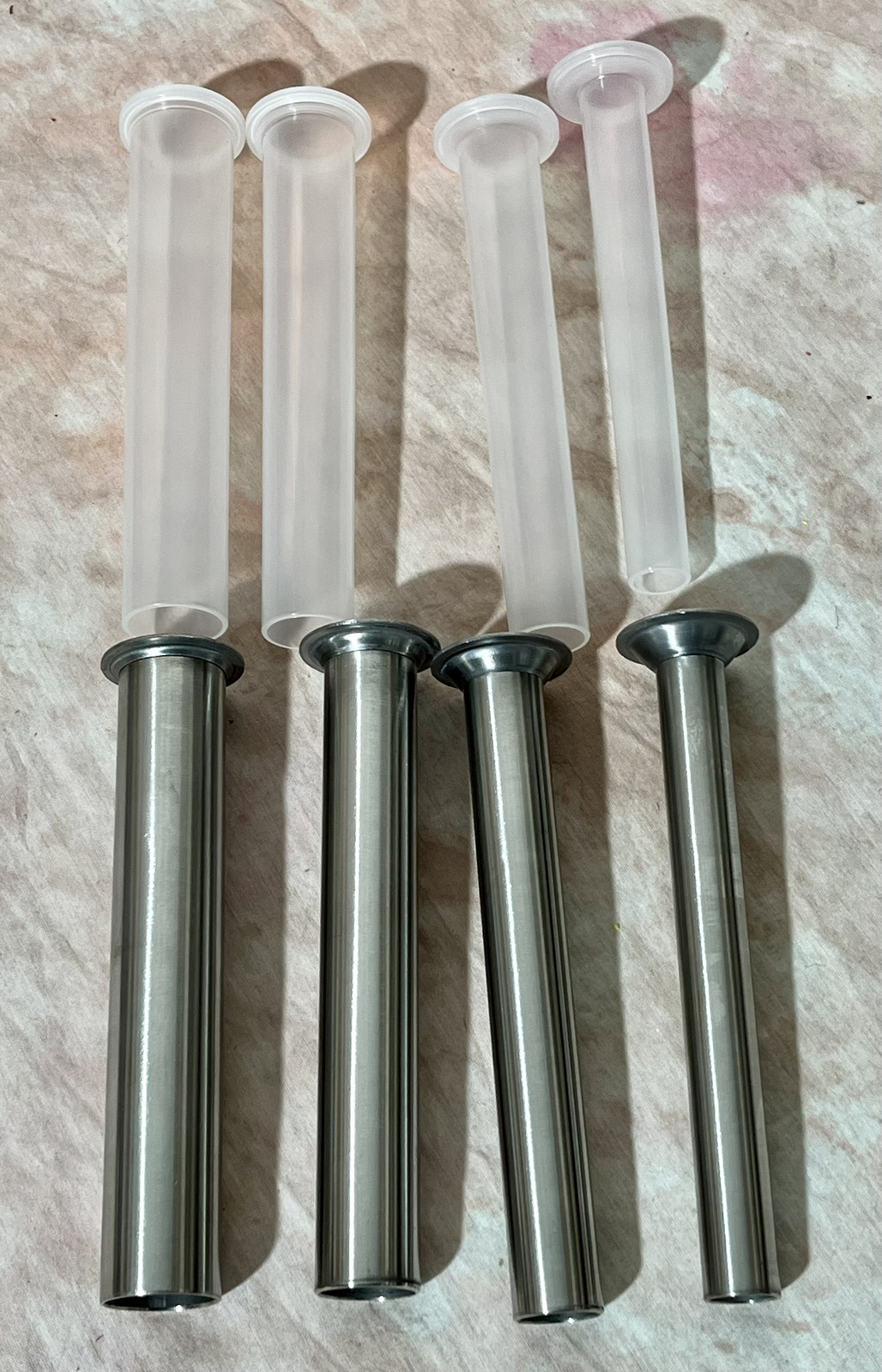 Master Feng MF-3002CA Stainless Steel Sausage Stuffer 2.5lb Manual NEW, OPEN BOX