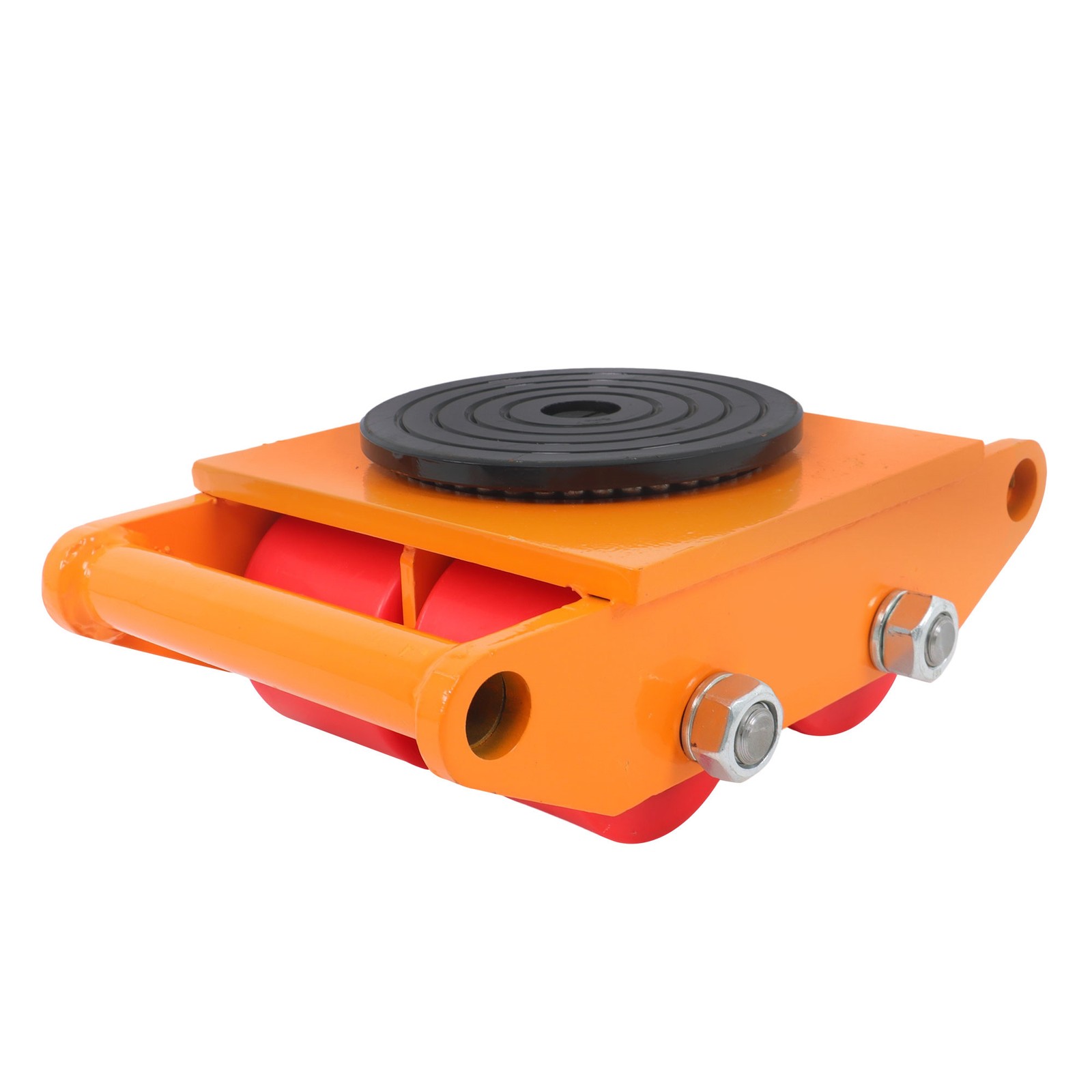 4 Pcs Heavy Duty Machinery Skates Dolly 360° Rotation 6T/13200Lbs With Handle