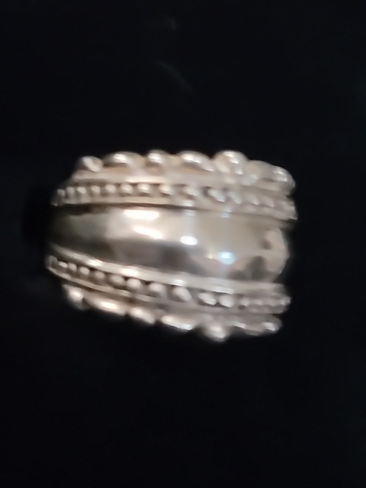 Sterling Silver earrings And Ring Set Size 5.75