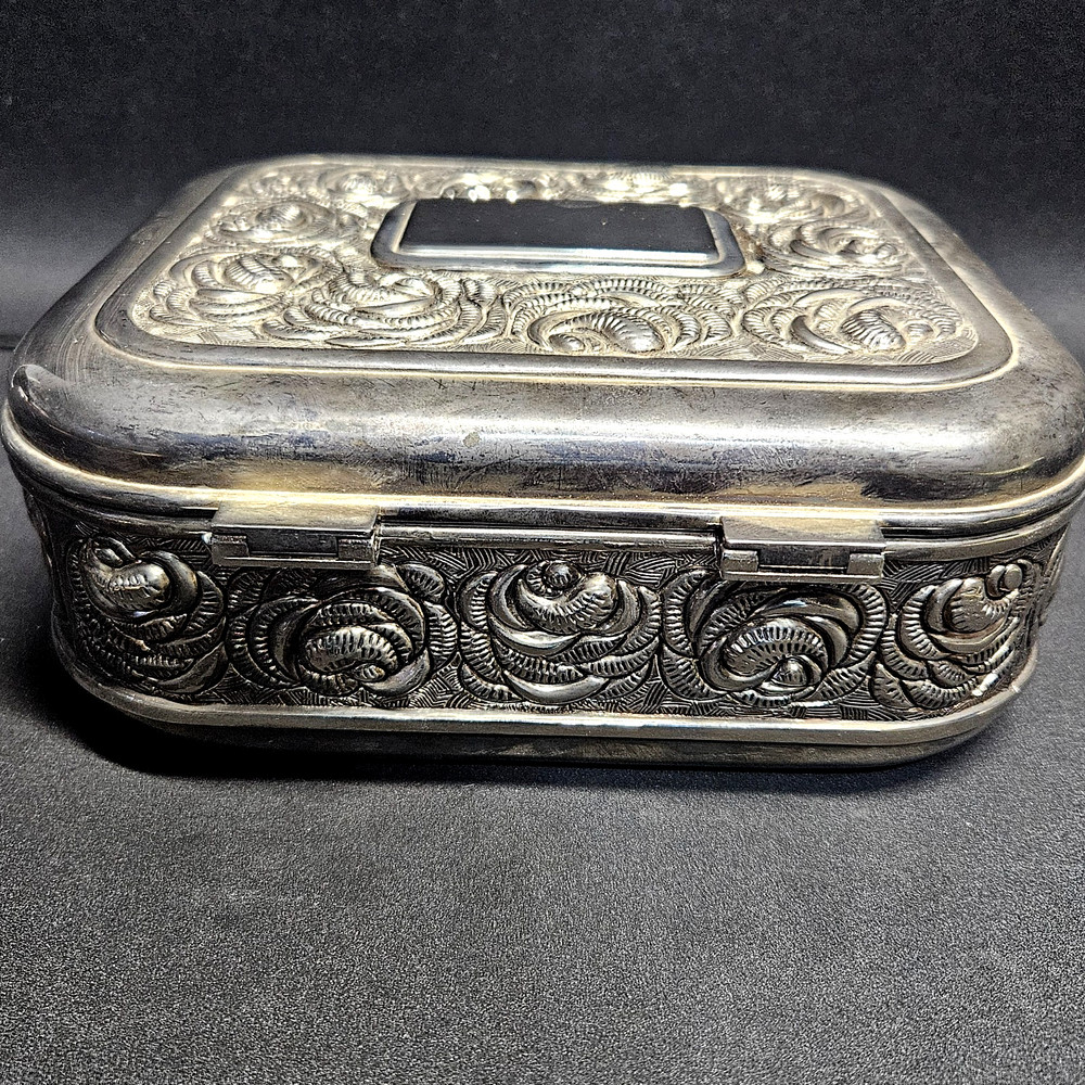 Vintage International Silver Company Silverplated - Red Lined - Jewelry Box