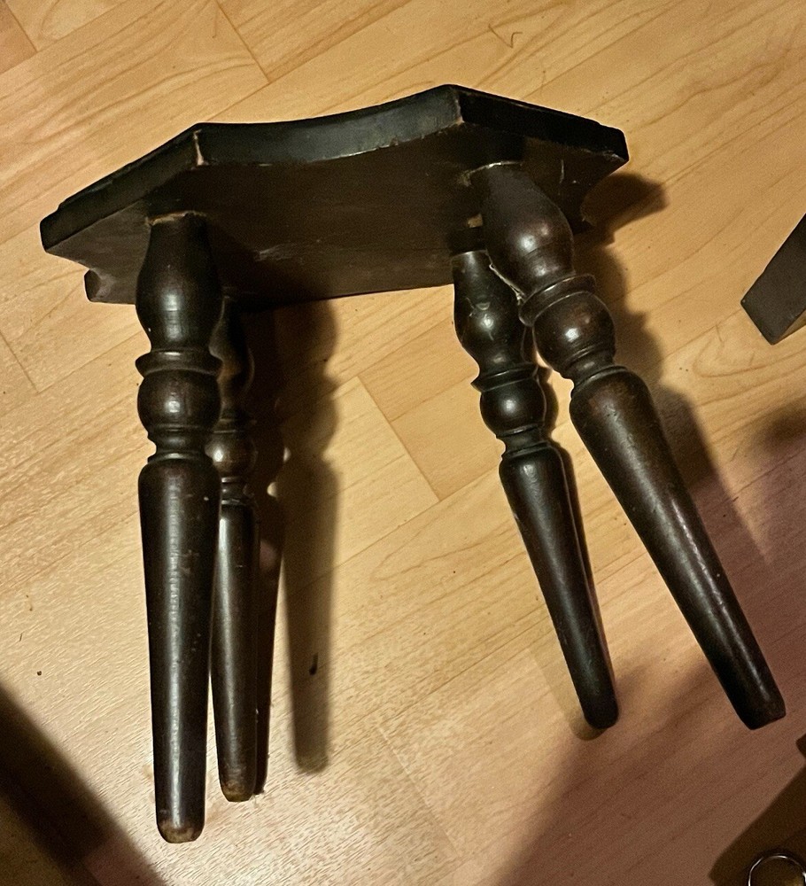 Carved Hexagonal Stool