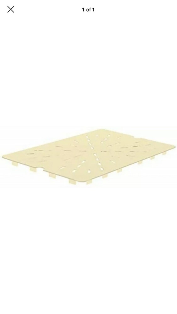 New Winco HHP30DS Third 1/3 Size Nylon High Heat Solid Drain Shelf