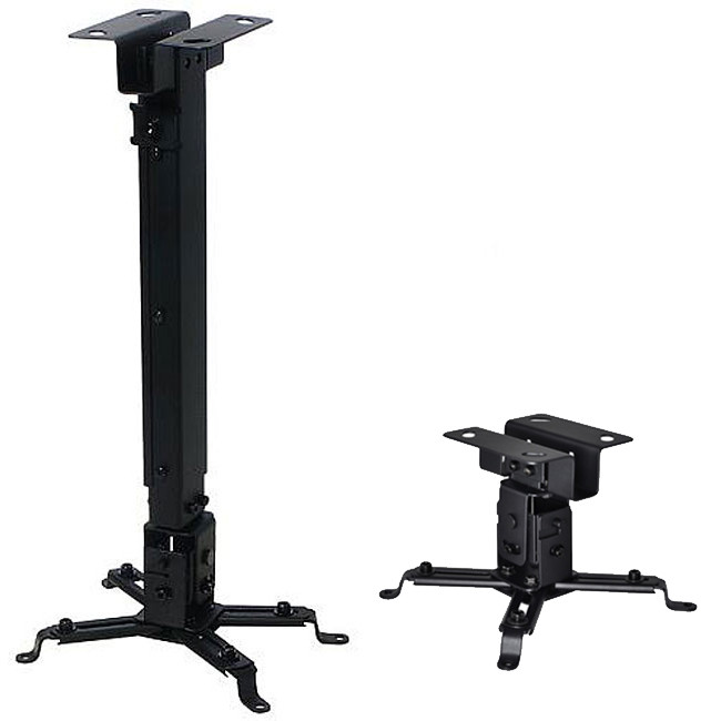 Universal Extendable Tilt DLP LCD Ceiling Projector Mount Bracket 44 lbs - Black
