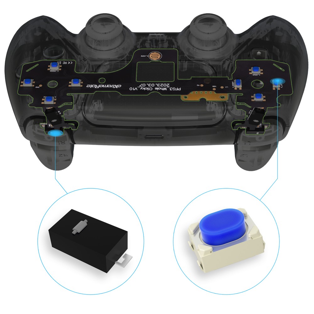 Whole Clicky Kit for PS5 Controller BDM-030 Shoulder Face Dpad Buttons Custom