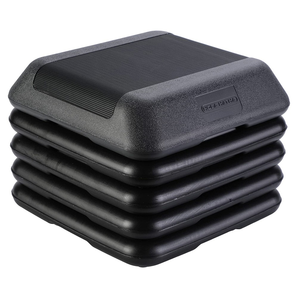 HolaHatha Aerobic High Step Platform with Risers (Open Box)