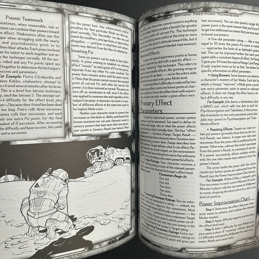 Trinity Player’s Guide Softcover White Wolf RPG 1999