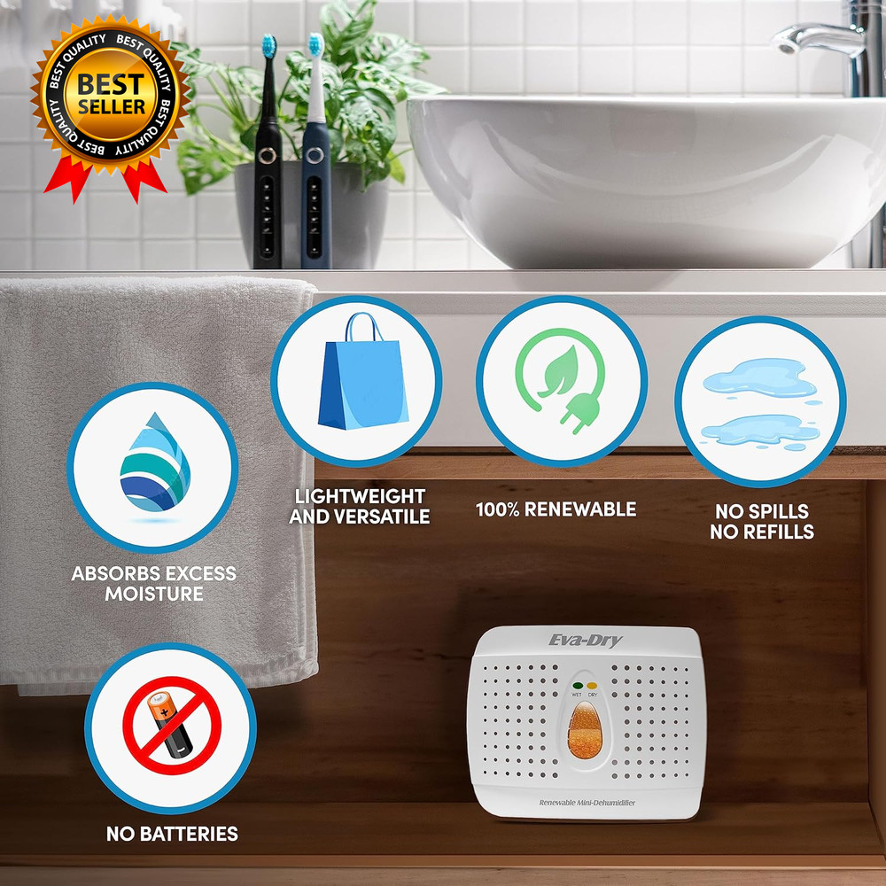 Wireless Mini Dehumidifier White (E-333)