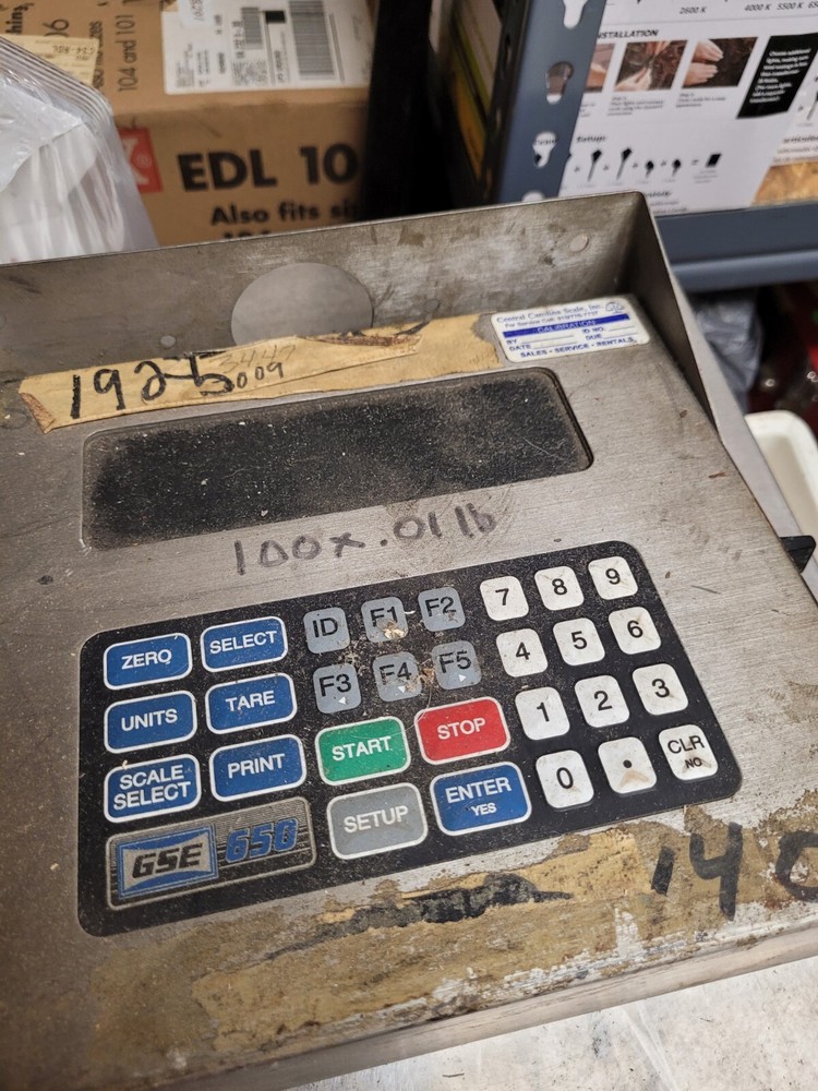 GSE Model 650 Programmable Digital Weight Indicator Floor Scales