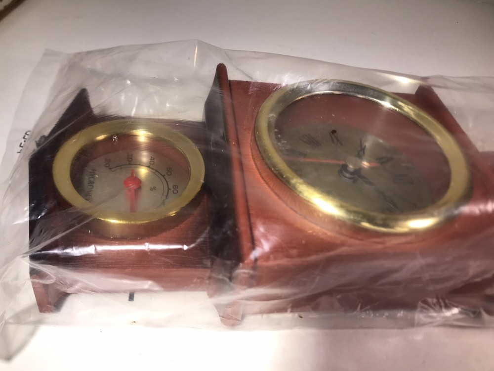 Wall Clock Thermometer Hygrometer Germany NOB