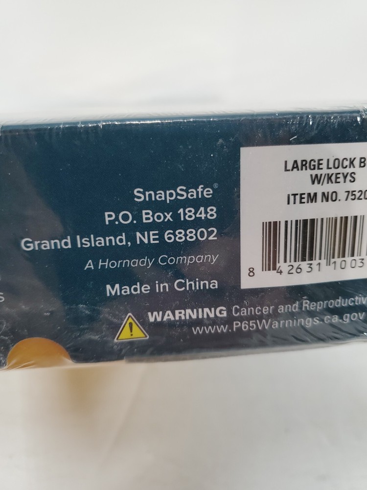 SnapSafe Large Lock Box with 2 Keys