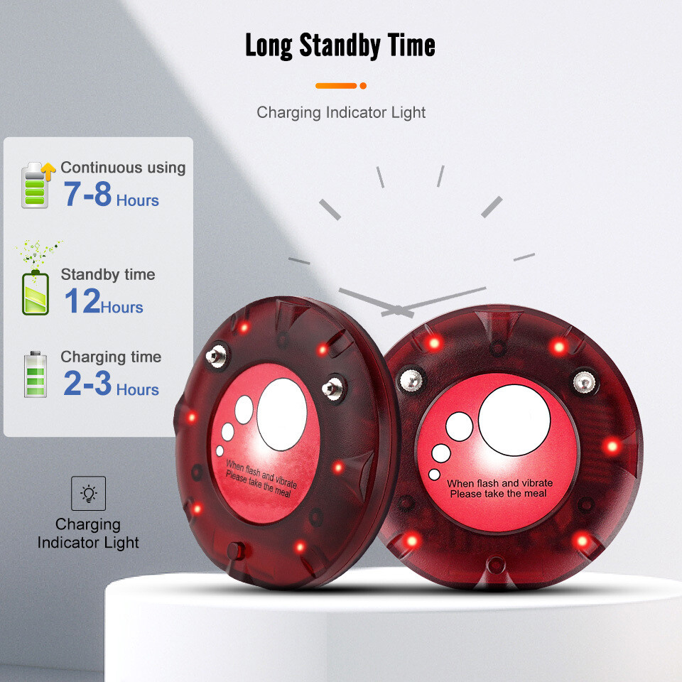 TD158 Restaurant Wireless Paging Queuing Calling System 30 Coasters Pagers Hotel
