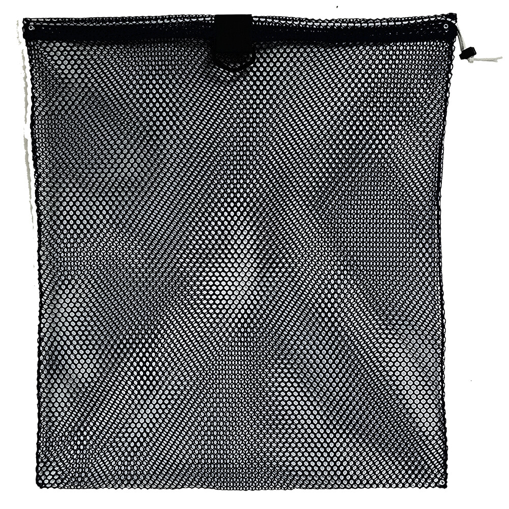 JCS Nylon Mesh Drawstring Bag with D-Ring, Large, Approx. 24x30