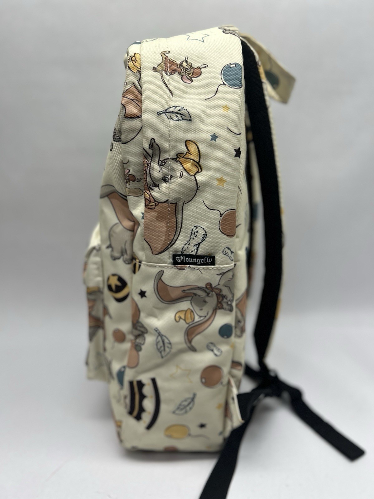 Disney x Loungefly Dumbo White All Over Print Large Backpack Rare See Pics