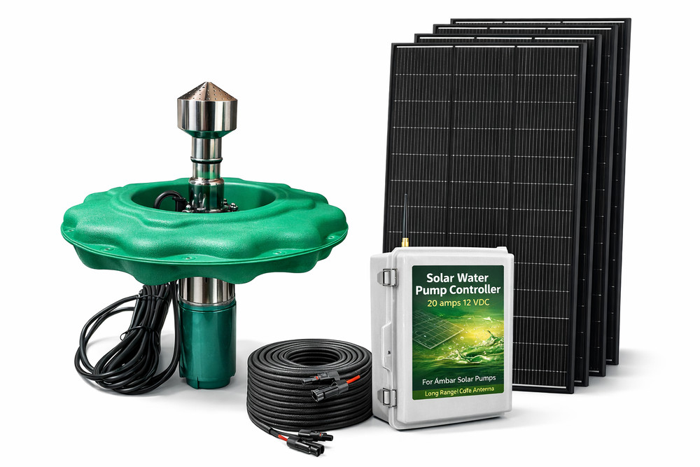 Solar Pond Aerator Kit with Smart LoRa Controller