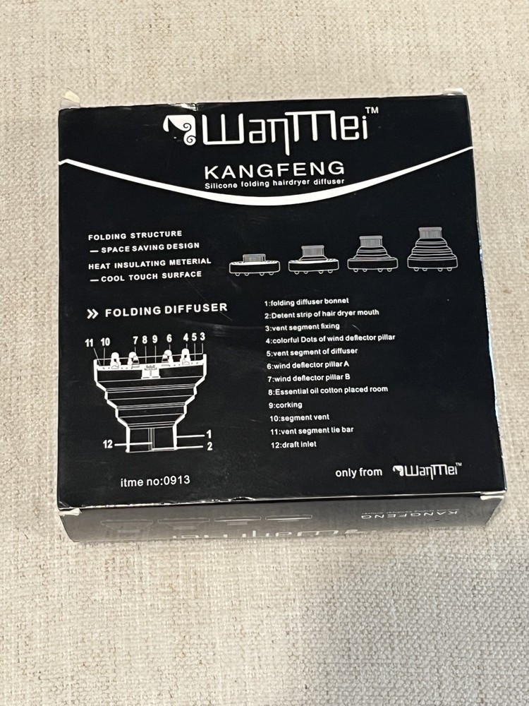 Universal diffuser for hairdryer