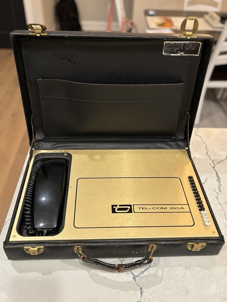 Integrated Systems Technology Tel-Com 150A Mobile Briefcase Telephone Paperwork
