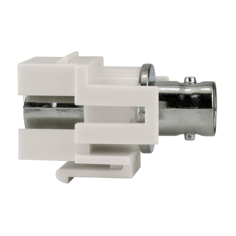 Construct Pro™ BNC-Female Keystone Jack-Pass Through (Light Almond)