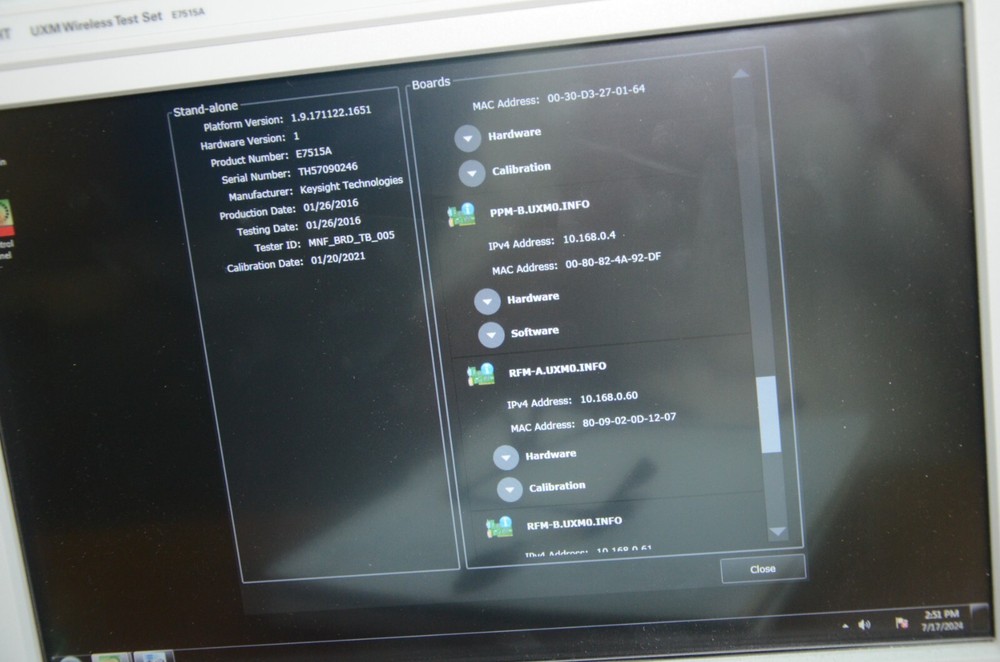 Agilent Keysight E7515A 4G UXM Wireless Communications Test Set