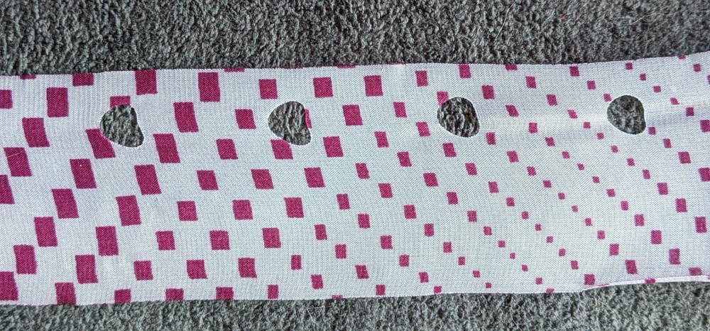 Circulo Tecido Trico Ruffle Ribbon - Abstrato patterns