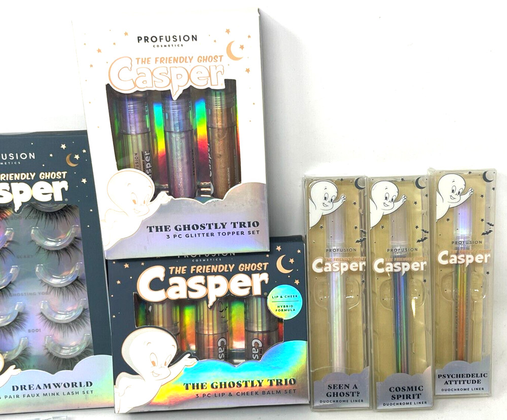 (8) Profusion Casper The Friendly Ghost Makeup Set Mixed No Repeat Items