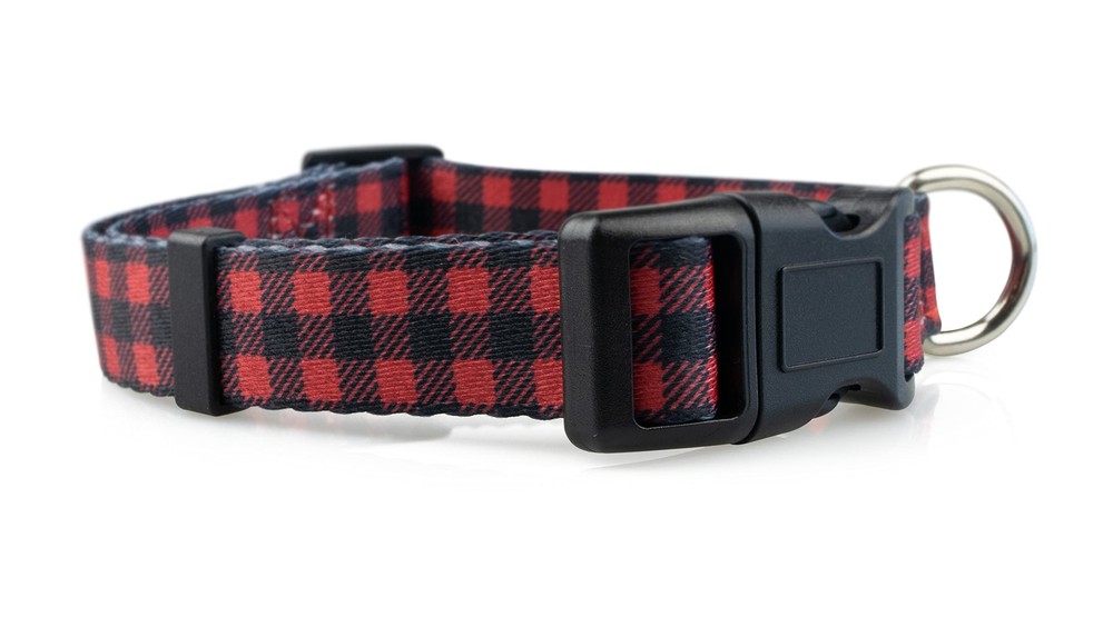 Buffalo Plaid Dog Collar Small