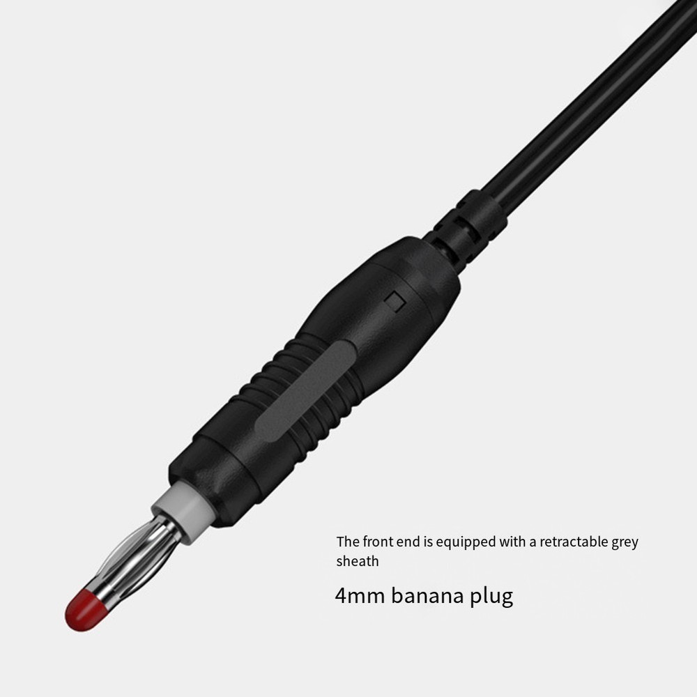 Flexible PVC 2PC Banana Leads for MultiMeter Testing Cable 100cm Length
