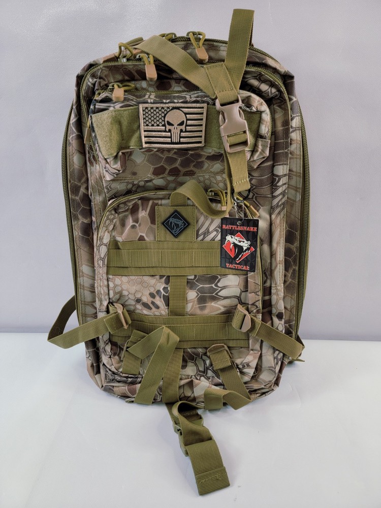 Rattlesnake Tactical RTAC Desert Python Med Backpack w/ Pistol Retention System