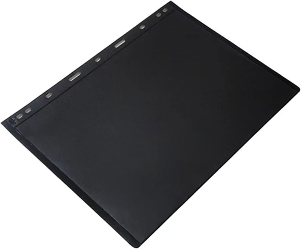 10 Sheets Stamp Album Stock Page 1 Strips Black Double Sided 9 Page Binder Holes