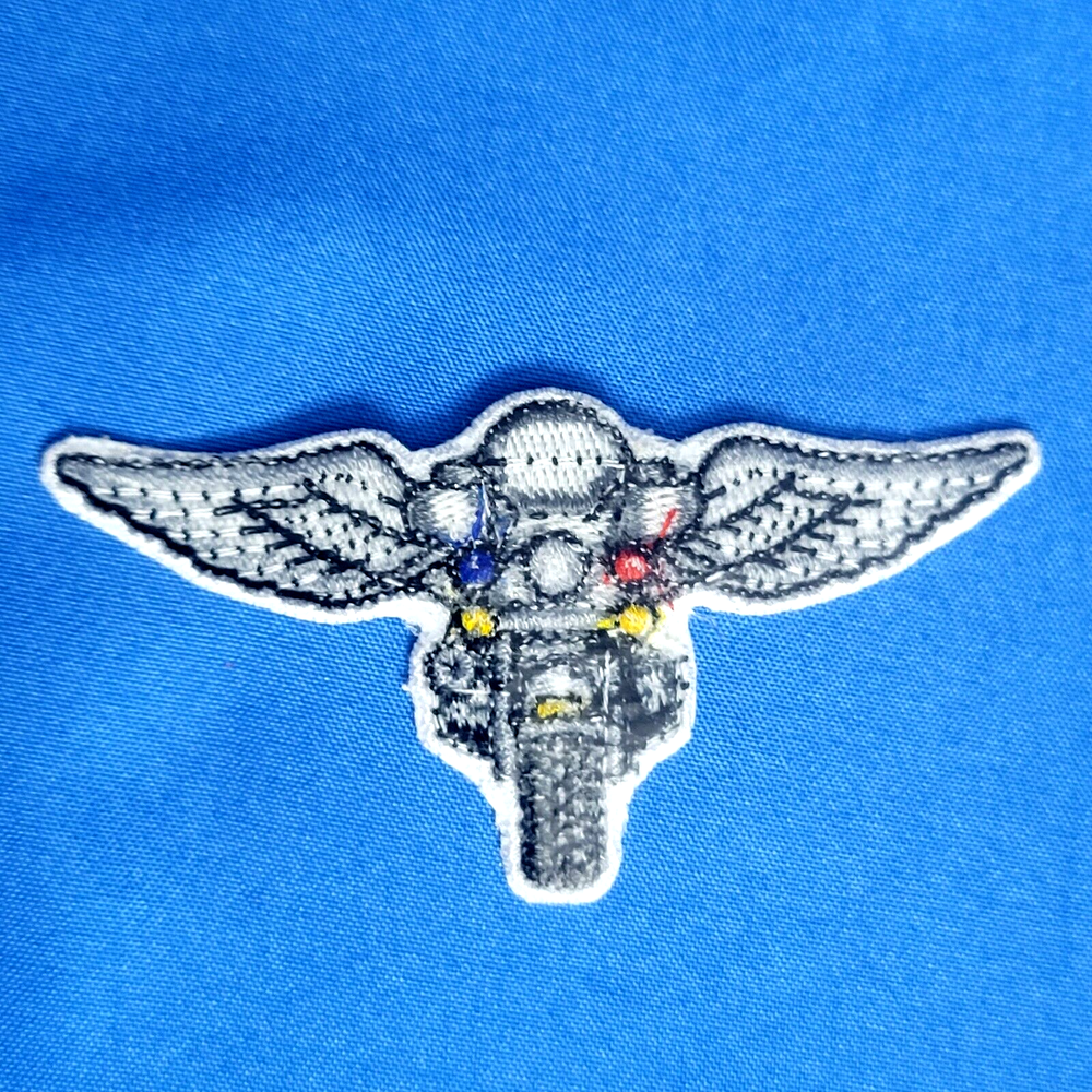 HD MOTORCYCLE WING PATCH Item #2005 Black