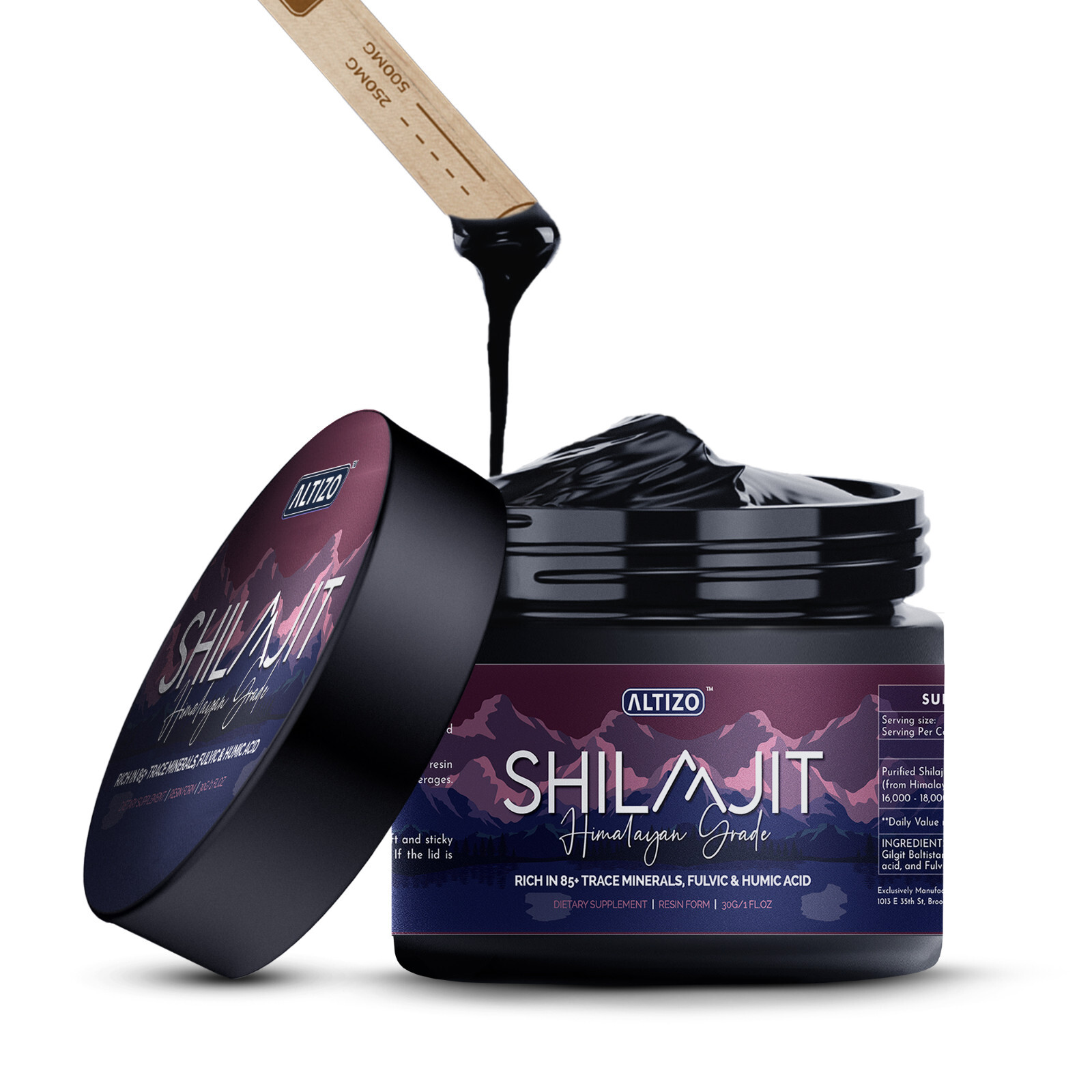 Pure Himalayan Shilajit Soft Resin Organic Potent Fulvic Acid 1 fl oz