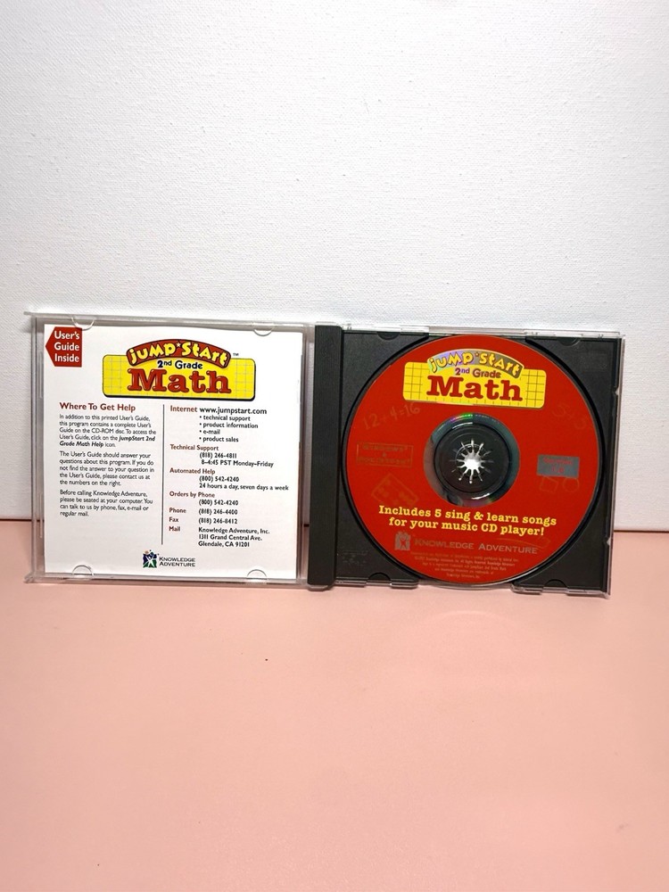 JumpStart 1st Grade Math 1995 PC CD ROM Version 1 Classic Ages 5–7