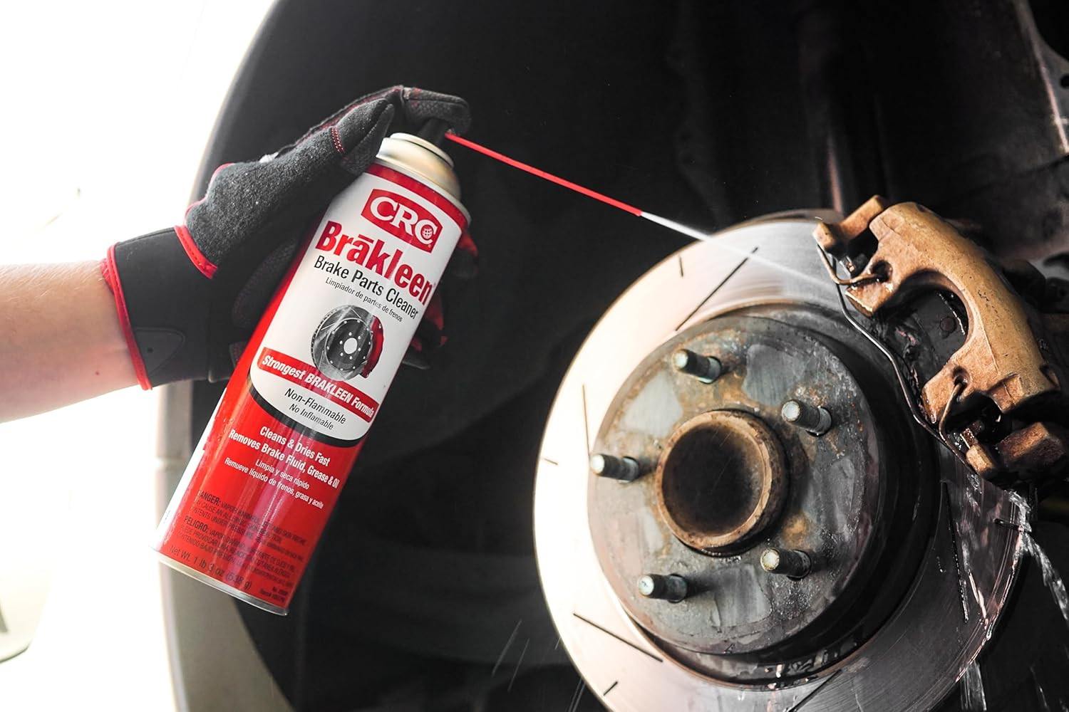 CRC Brakleen 1003706 Brake Cleaner Spray Non-Flammable, 19 oz, 12 Pack