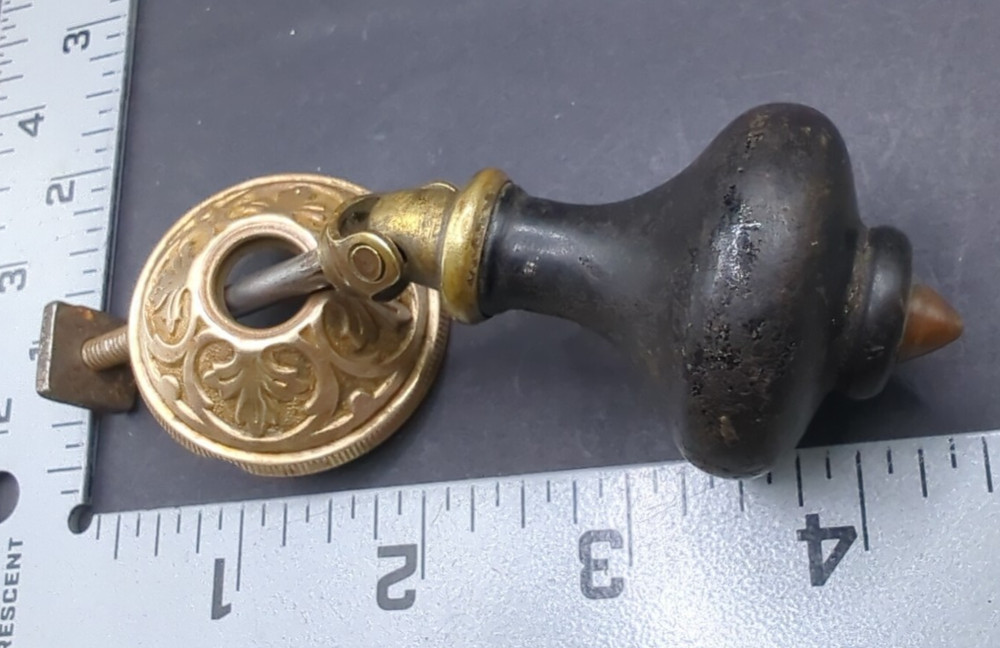 RARE ANTIQUE TEARDROP WALNUT EBONIZED VICTORIAN PULL PRICED PER PULL BEAUTIFUL