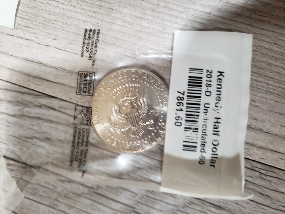 Penny,Nickle, Half Dollar Uncirculated 6 Coin Mint Set