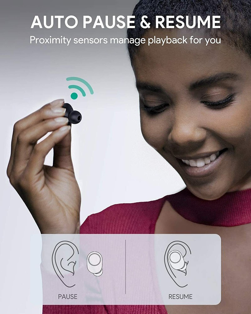 EP-T31 Wireless Charging Earbuds Elevation in-ear Detection Black