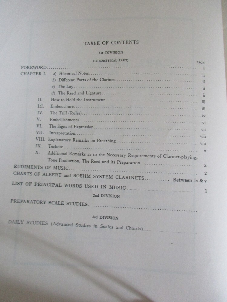 Carl Baemann's Complete Celebrated Method for Clarinet First Division