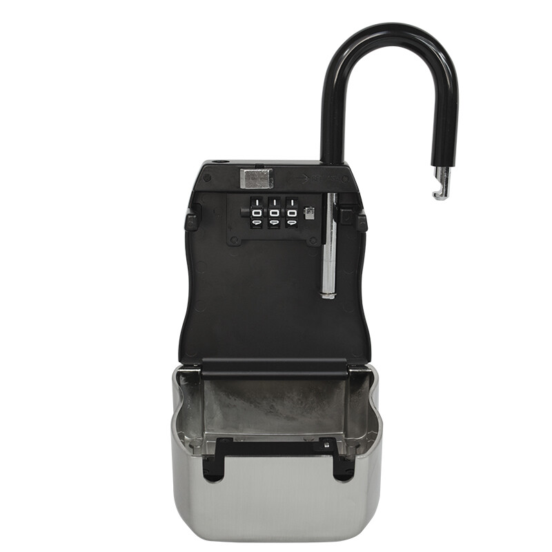 Key Storage Lock Box With Separate Combination For Locking Shackle Extra Secure