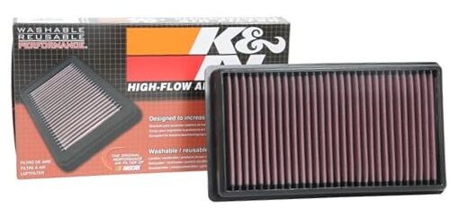 Engine Air Filter: Reusable, Clean Every 75,000 Miles, Washable, Replacement