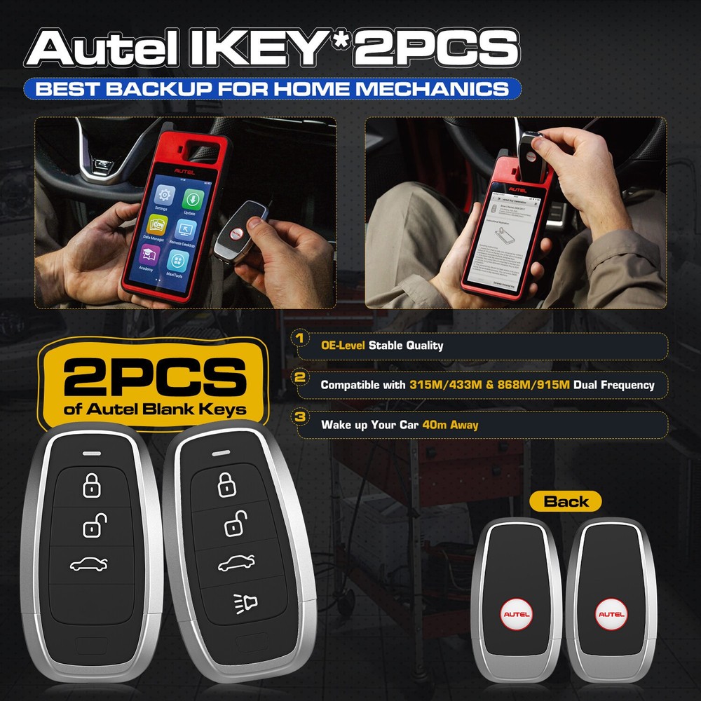 Autel MaxiIM KM100 KM100E KM100X Key Fob Programming Tool Programmer Immobilizer