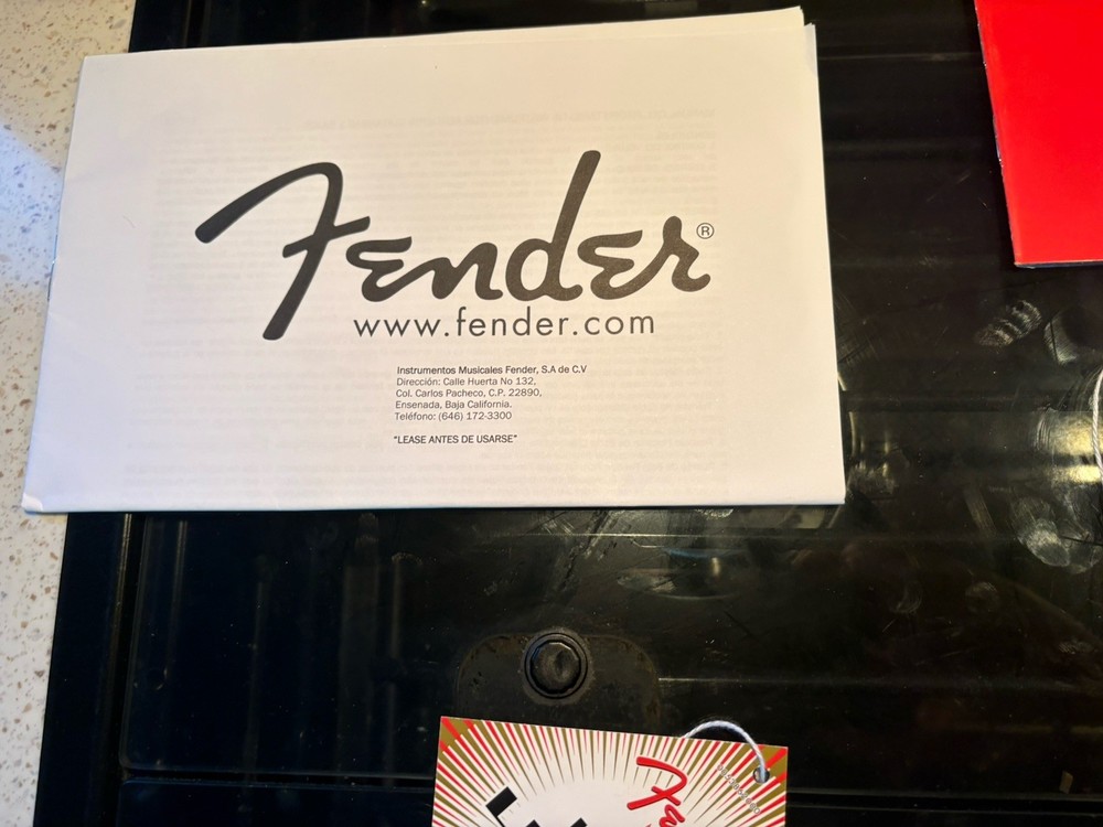 Fender Guitar Case Candy Manual Tags