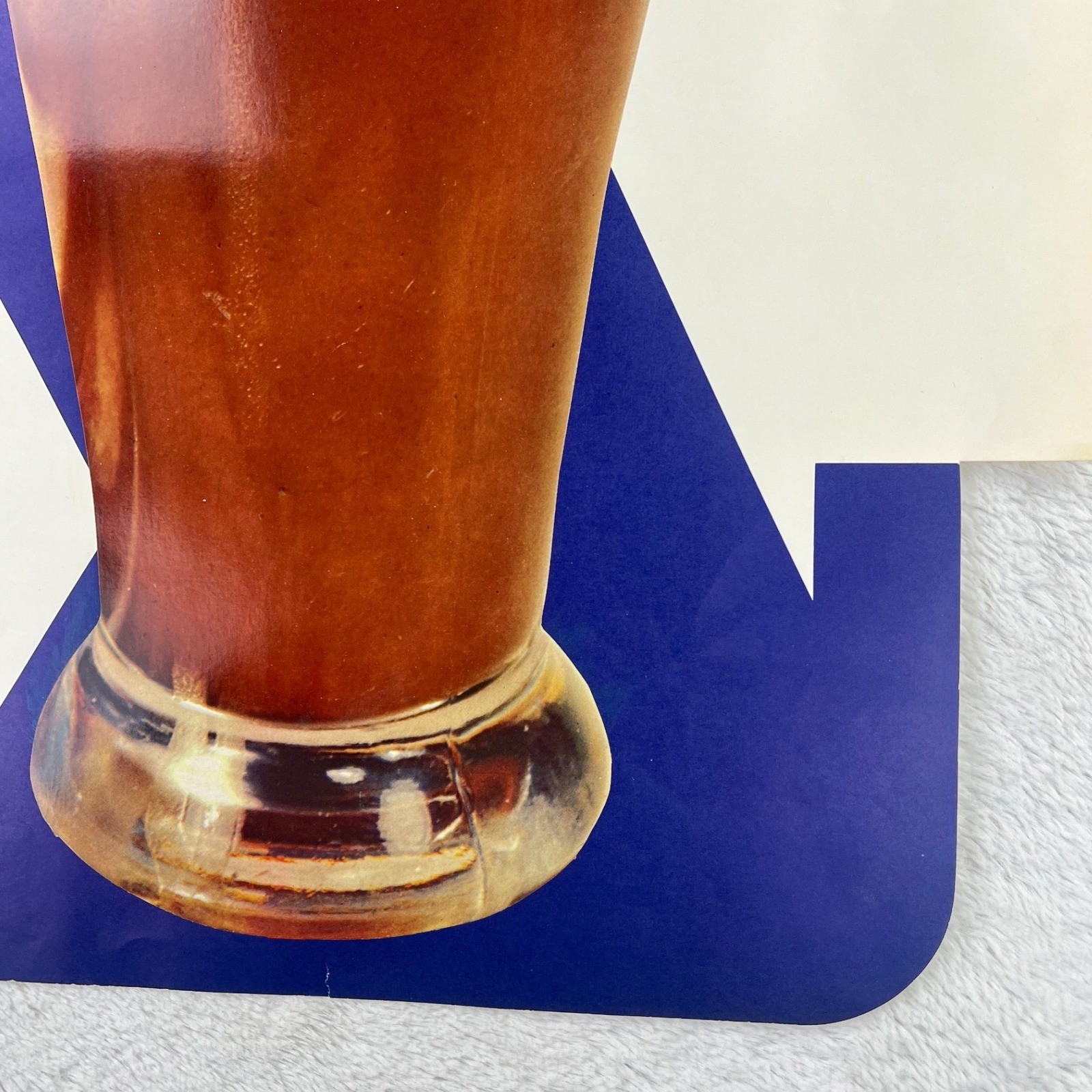 1950s Velvet Ice Cream Chocolate Vintage Diner Sign 25" Paper Soda Fountain USA