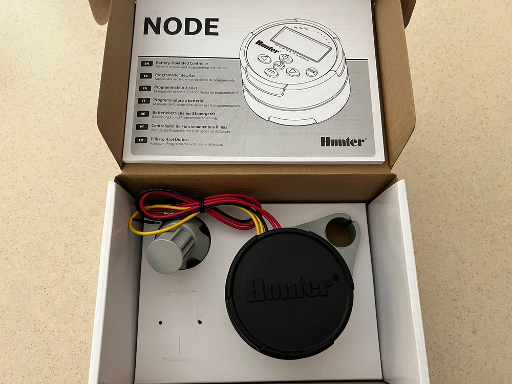 Hunter Node 2-Station Battery-Operated Controller for Automatic Irrigation