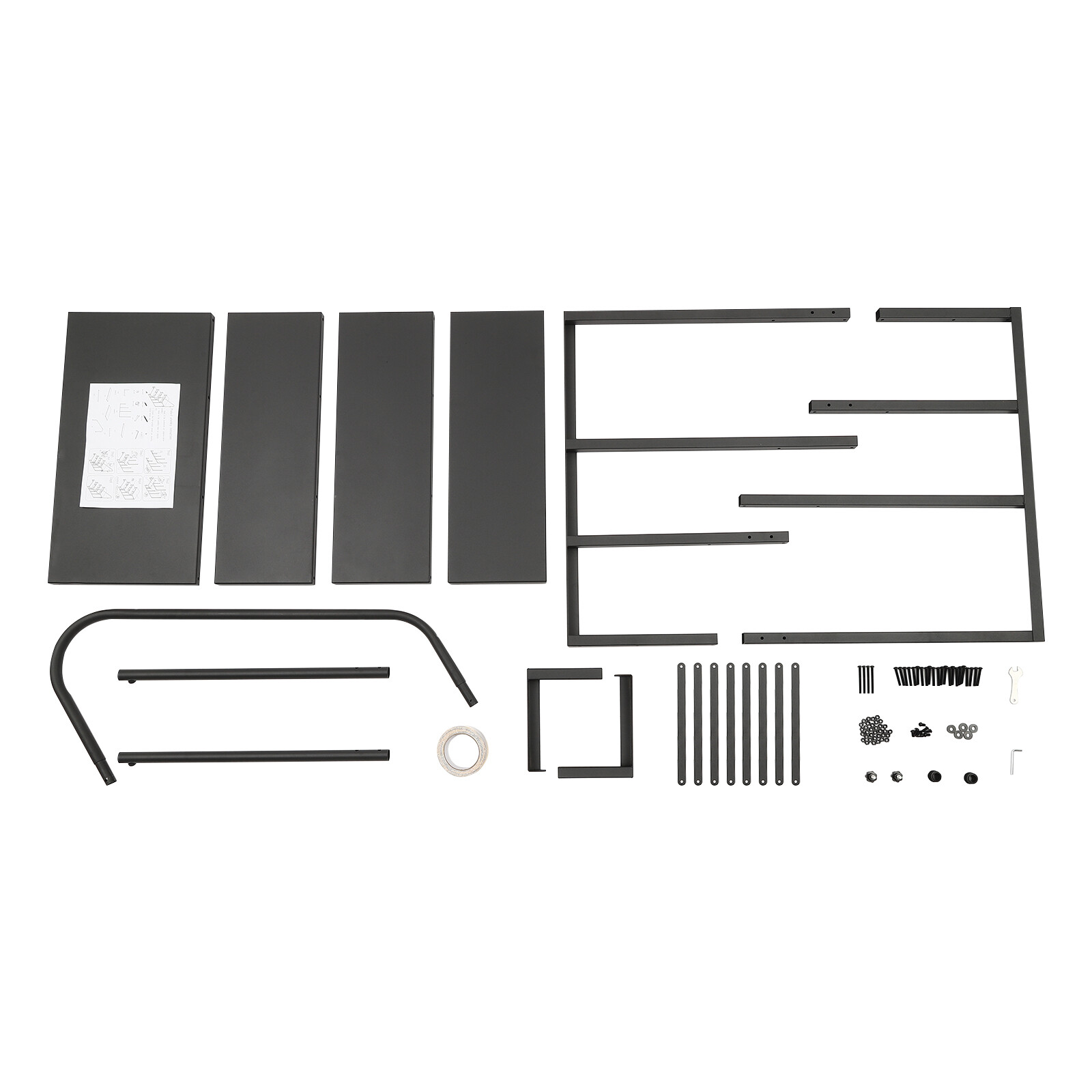 4-Steps Ladder W/ Handrails Swimming Pool Ladder Above Ground Stair Step Stool