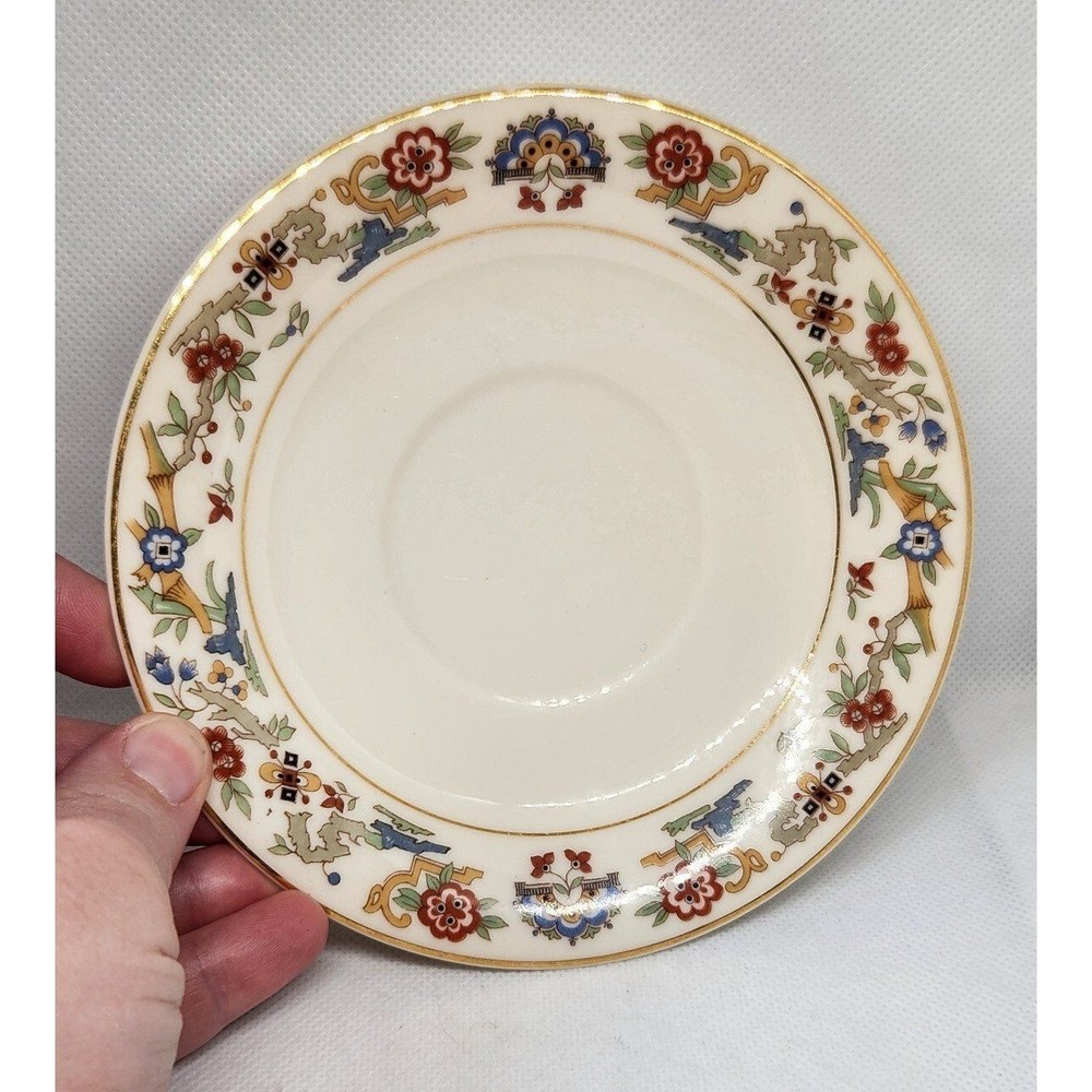 Replacement Community China Saucer "Brocade"