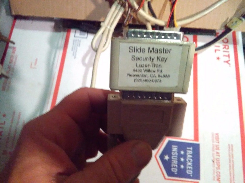slidemaster lasertron arcade security key/dongle