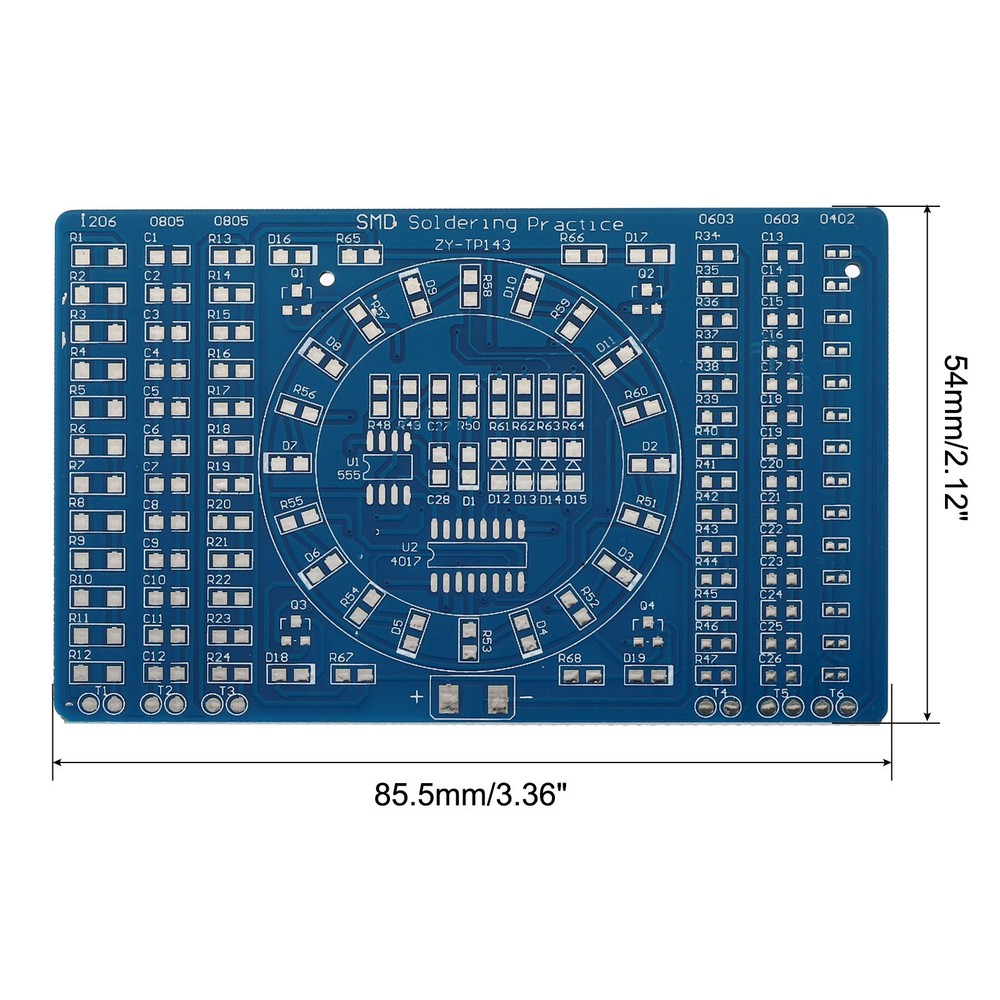 Soldering Practice Board, 2Set Electronics Prototype PCB Board DIY Welding